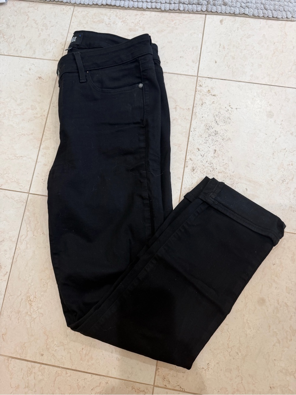 PAIGE Size 31 Black Skyline Ankle Peg for Women